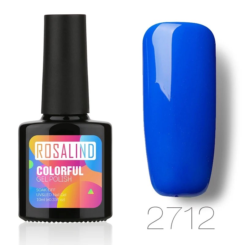 ROSALIND гель 1 S 10 мл серый синий и кофейный цвета серия Гель лак для ногтей Полупостоянный Lucky UV Led блеск отмачиваемый гель лак - Цвет: 2712