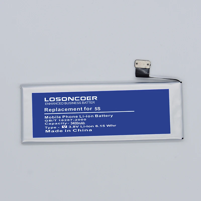 LOSONCOER 3400mAh для Apple Iphone 5S аккумулятор для Iphone 5C подарочные инструменты