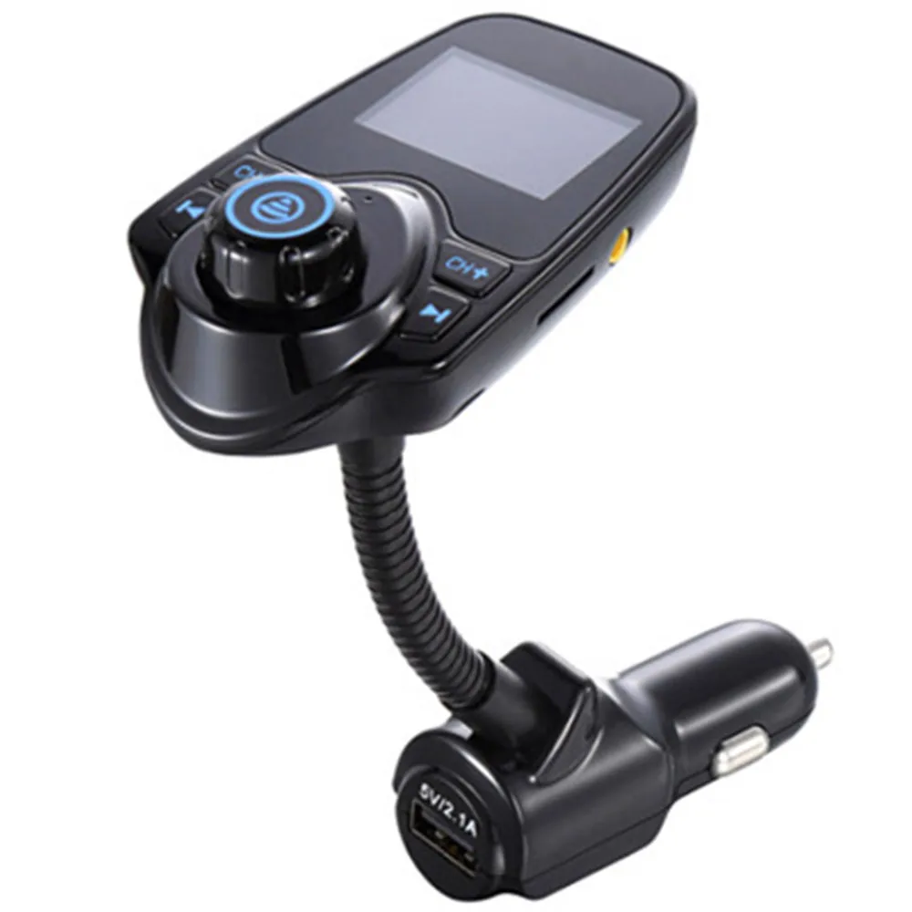 

Car Kit with LCD Display Handsfree Set Wireless In-Car Bluetooth FM Transmitter MP3 Music Player 5V 2.1A USB Car Charger