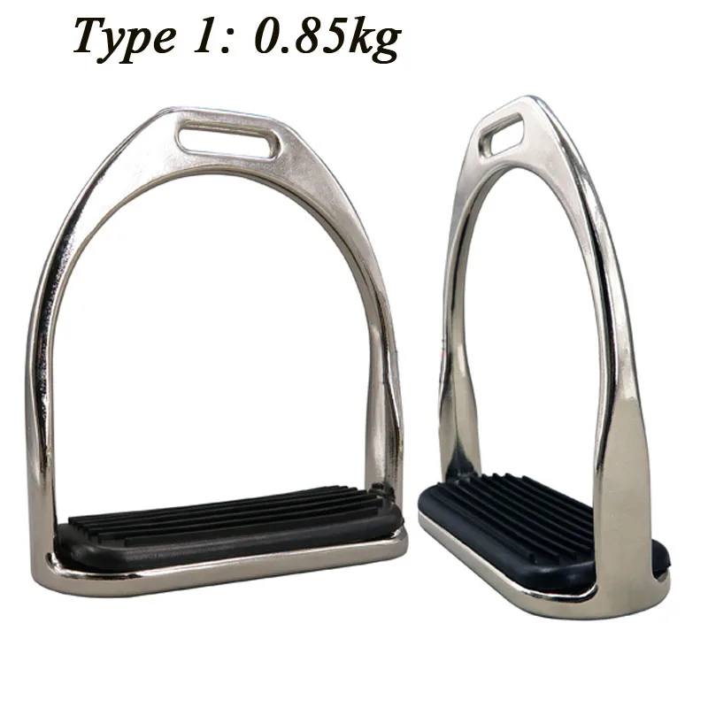 Classic 1 Pair Safety Horse Stirrups Horse Riding Equipment Rubber Treads Equestrian Accessories Hunting Stirrup For a Horse - Цвет: type 1