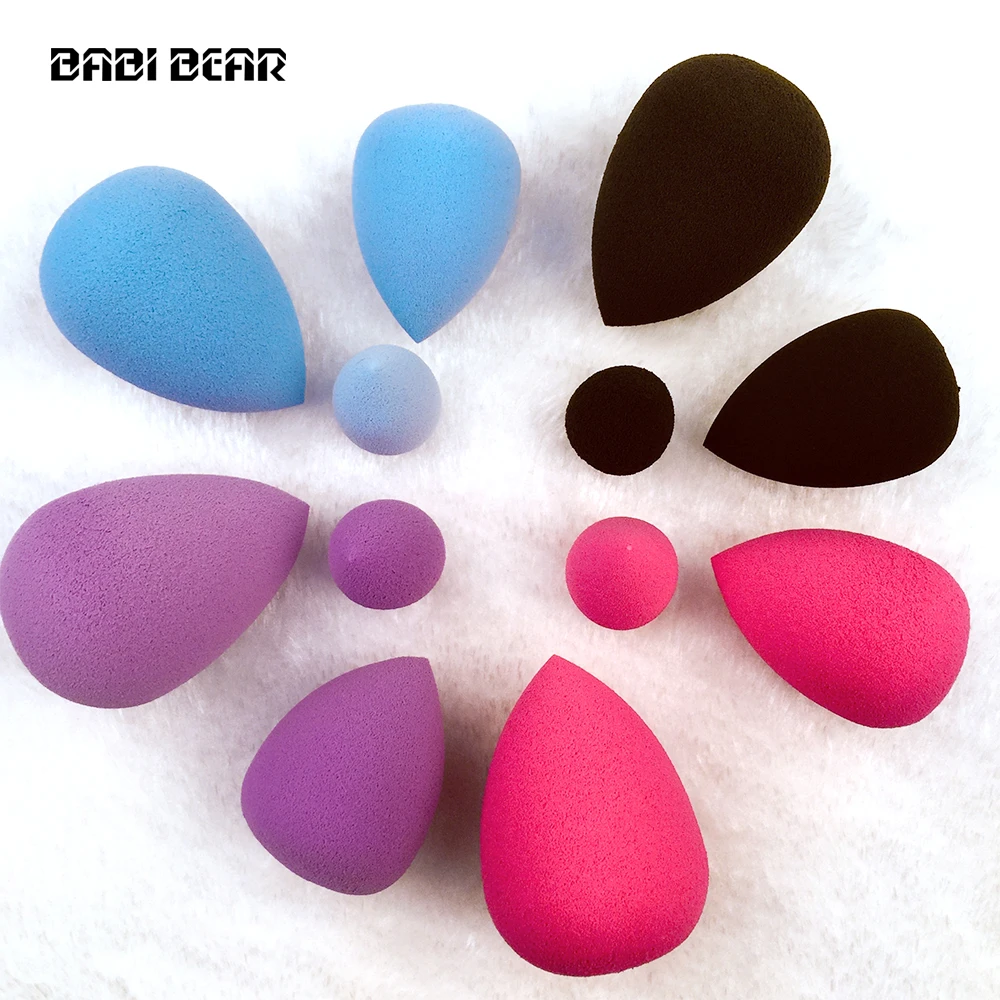 

BABI BEAR 3Pcs/pack Makeup Beauty Sponge Foundation Cosmetic Puff Smooth Face Contour Concealer Powder Make Up Tool Kits