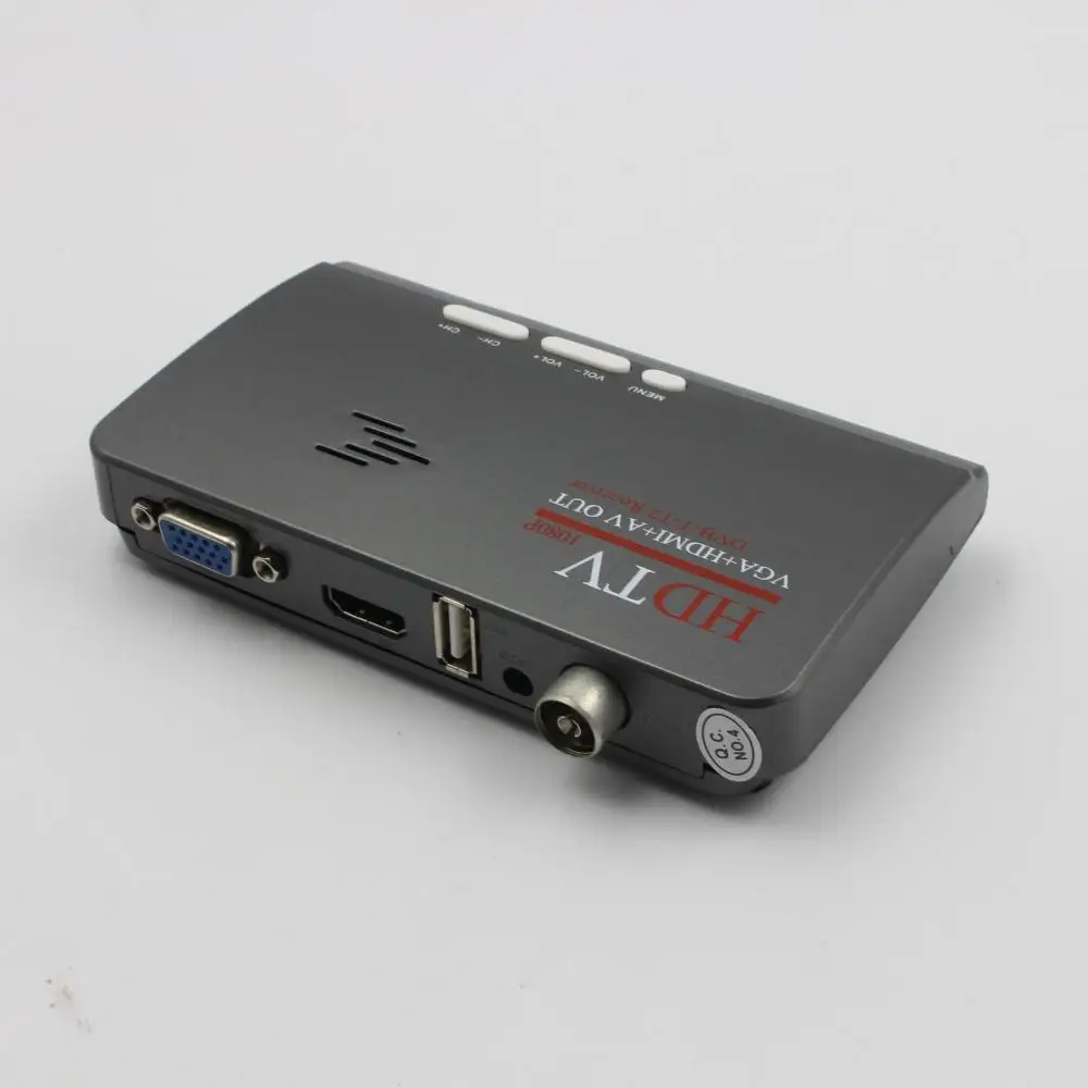 LumiParty DVB-T/T2 ТВ коробка reveiver цифрового наземного HDMI 1080 P DVB-T DVB-T2 VGA CVBS ТВ тюнер приемник с пультом дистанционного управления Управление