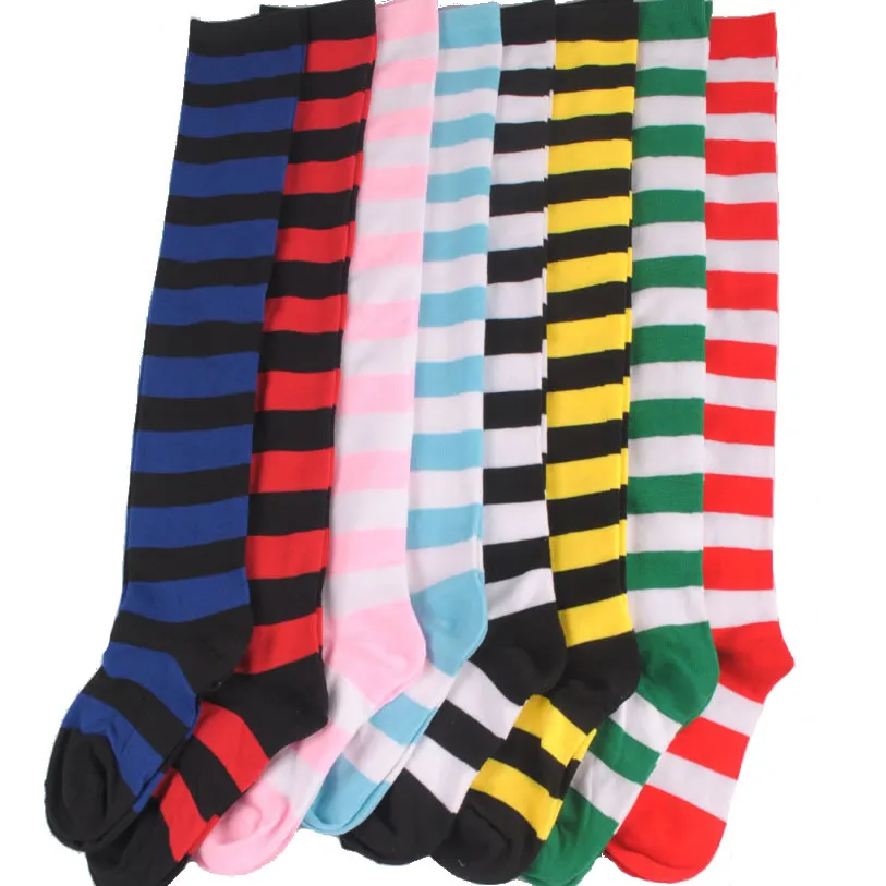 Aliexpress.com : Buy New Fashion Wild Striped Cotton Knee Socks 11 ...