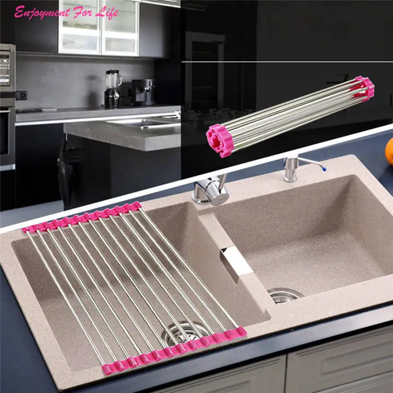 Sink Storage Dish Drying Rack Holder 2016 Wholesale High Quality Fruit Vegetable Drainer Colanders Kitchen