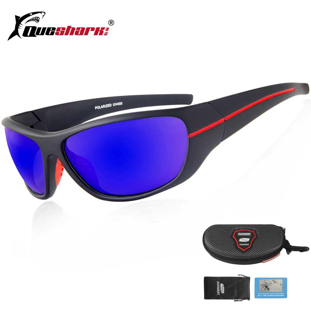 Óculos de Pesca Óculos de Sol Óculos de Esportes Óculos de Pesca Queshark Anti uv Polarizada Camping Ciclismo Escalada Óculos