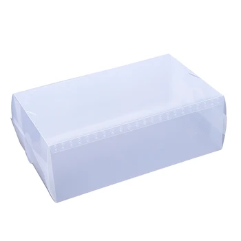 

5 x Clear Plastic Mens Shoe Storage Boxes Containers Trainers
