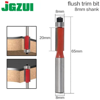 

1Pc 8 SHANK Flush Trim Router Bit End Bearing For Woodworking Cutting Tool