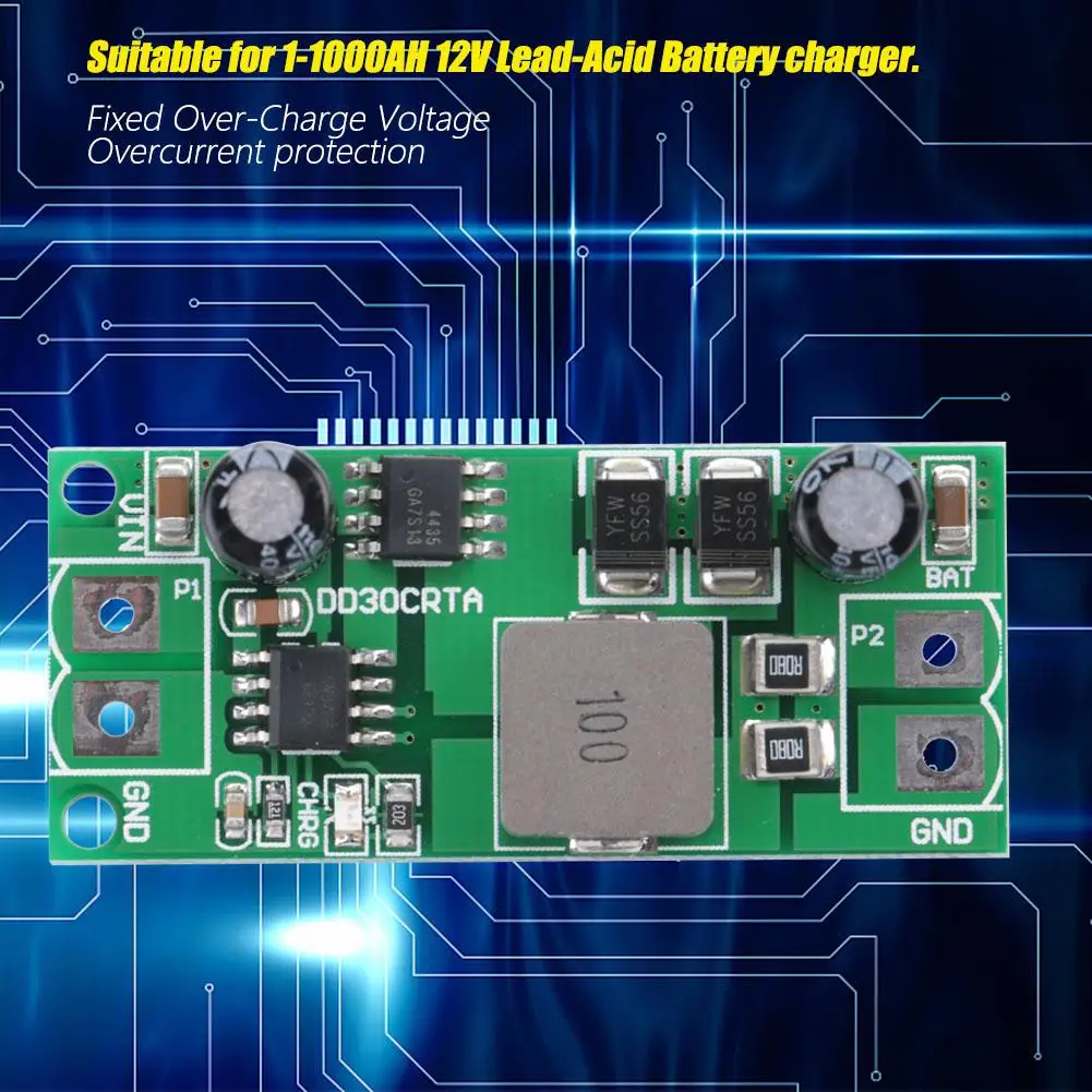 3A 12 V 1-1000AH Аккумулятор свинцово-кислотный Батарея клетки хранения Батарея Зарядное устройство силовой модуль