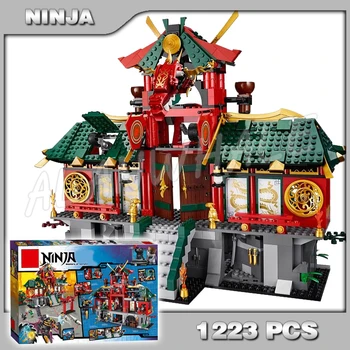 

1223pcs New Battle for Ninja City Temple Figures 9797 Sets Model Building Blocks Bricks Classic Toys Gifts Compatible with