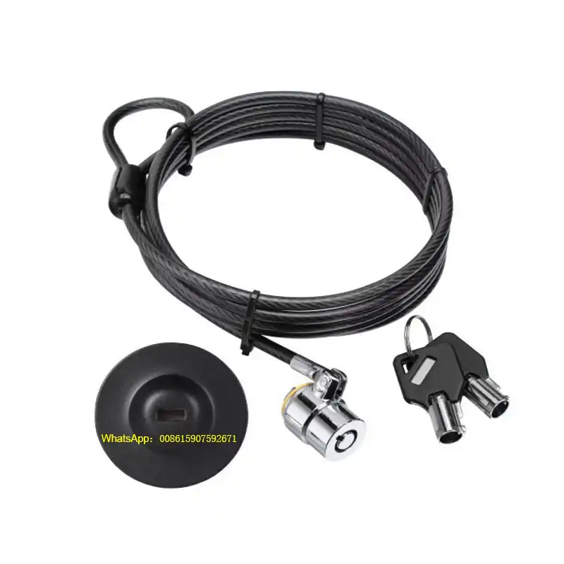 4 sets /lot Universal Anti Theft security lock cable for ipad / tablet