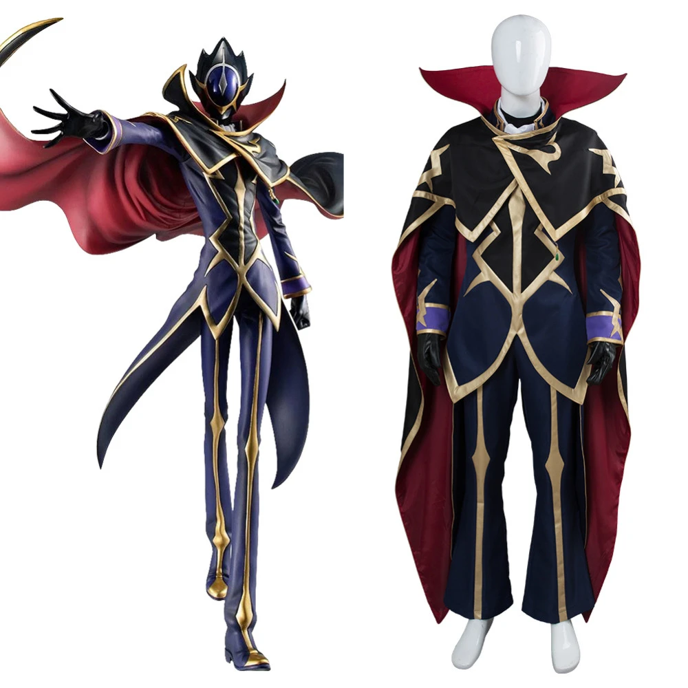 Anime Code Geass Lelouch Van De Opstand Cosplay Lelouch Lamperouge Cosplay Kostuum Halloween Carnaval Uniform Custom Made Anime Kostuums Aliexpress