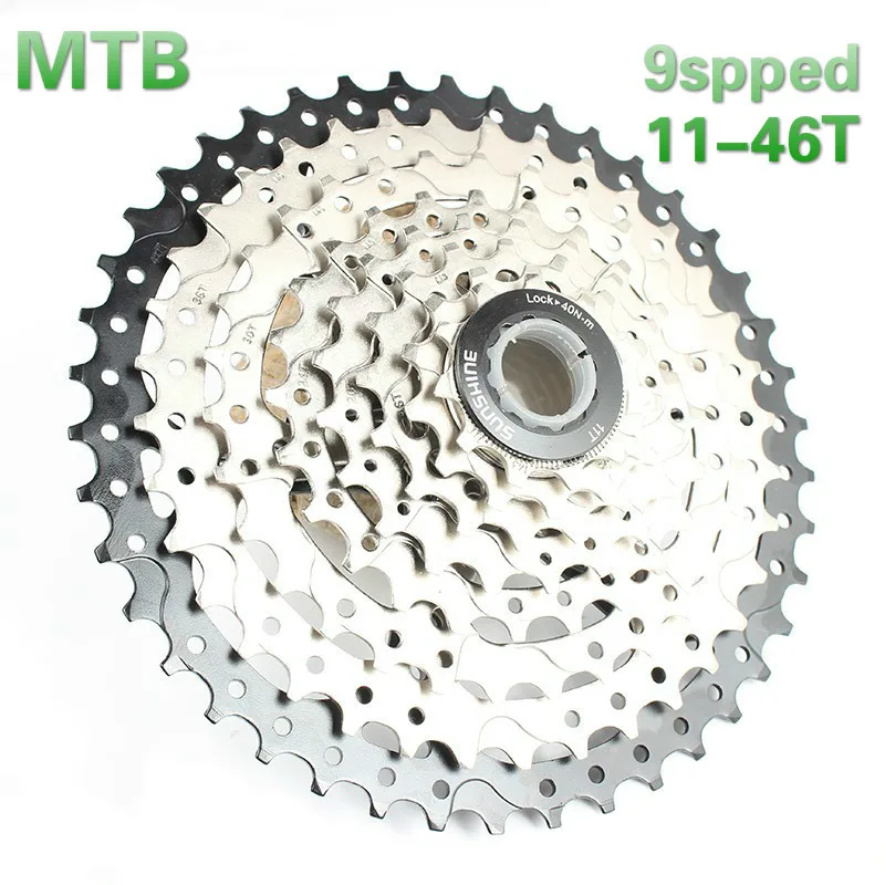 Sunshine-sz 9 скорость кассеты 11-40 t/11-42 t/11-46 t/11-50 t Ширина горного велосипеда MTB маховик совместим с M430 M4000 M590