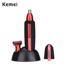 Модный электрический триммер для бритья волос в носу для мужчин безопасный уход за лицом Ушная машинка для бритья бровей водонепроницаемый сверло с плоским торцом триммер для бороды