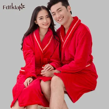 

2016 New Winter Coral Fleece Bathrobe Women Dressing Gowns For Women Thickening Warm Robes Sleep & Lounge Wear Bathrobes E0366