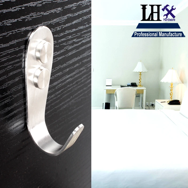 

LHX YP267 Stainless Clothes Hook Tap 2pcs for Women Dress Men Bag Wardrobe Bathroom Accessories Kitchen Home Decoration DIY i