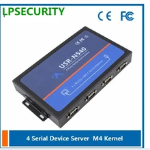 LPSECURITY USR-N540 4 последовательный интерфейс Ethernet конвертер RS232 RS485 RS422 RJ45 сервера tcp-сервер Клиента TCP/UDP, который поддерживает сервер