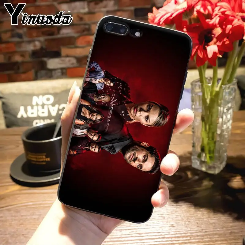 Чехол для телефона Yinuoda lucifer модный тонкий черный чехол с постером серии tv iPhone 7plus