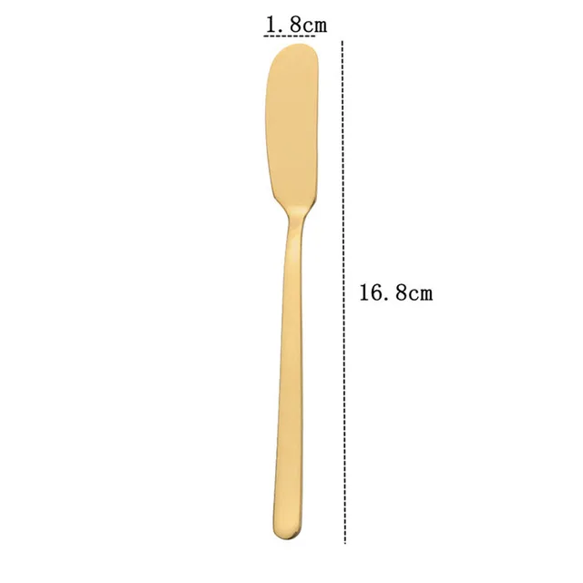 304 нож для масла и сыра из нержавеющей стали, инструмент, десертное варенье, раздатчик крема, золото, черное серебро, нож s, Западный металлический столовый прибор