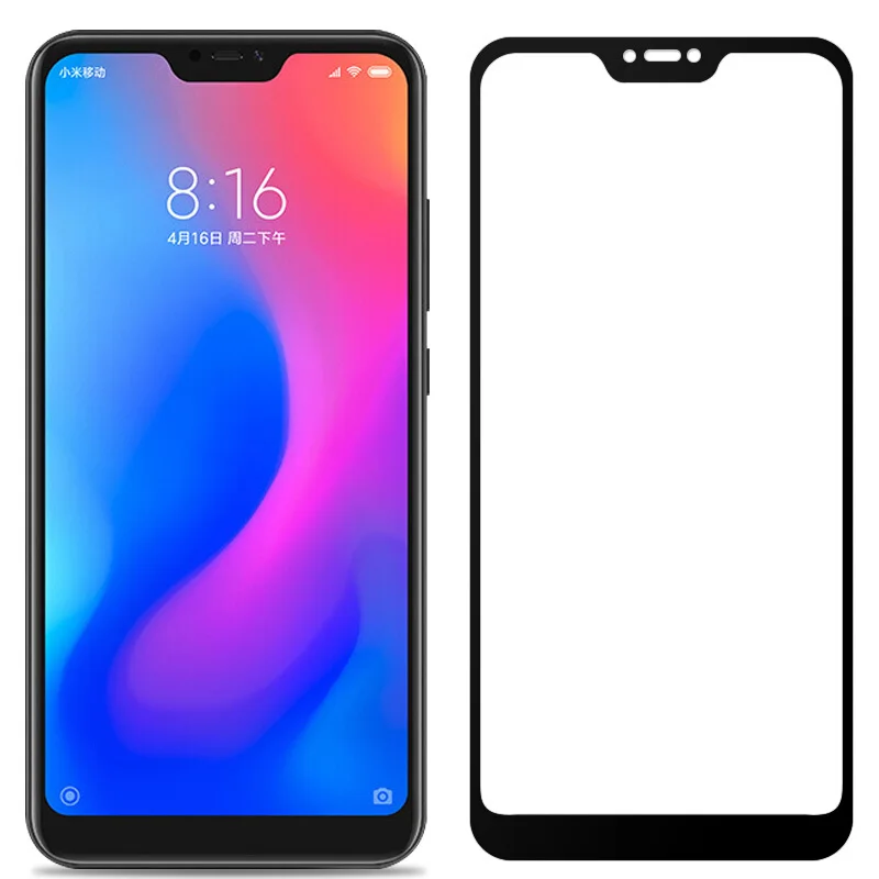 3D закаленное стекло для Xiaomi Mi 8 Lite полное покрытие 9H защитная пленка Защита экрана