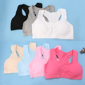

Cotton Young Girls Kid Underwear For Sport Wireless Small Training Bras