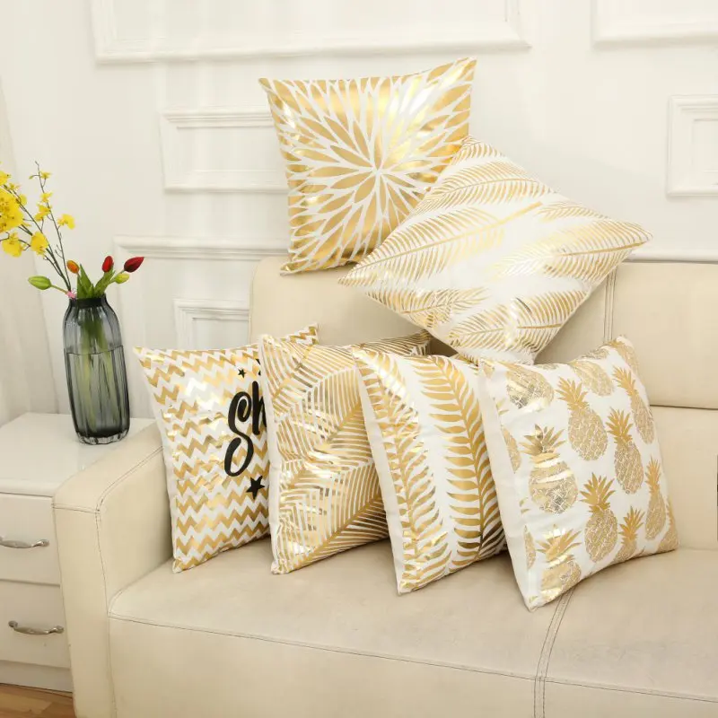 Decovative geometric for sofa home Cushion Sofa Throw Beige Linen home