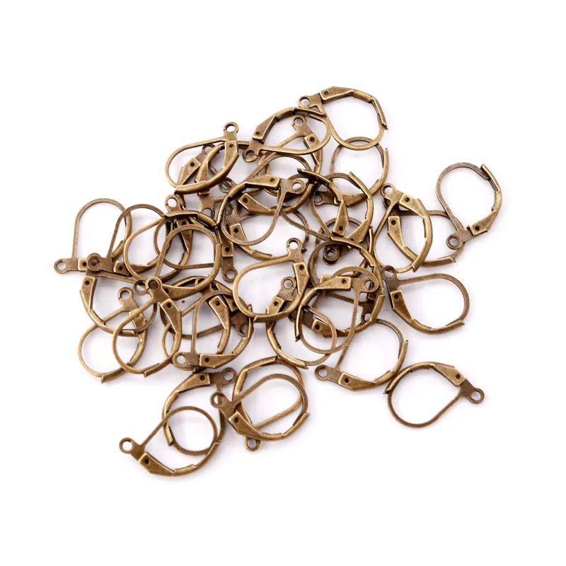 

500PCS Nickel Free and Lead Free Silver Plated French Earring Hook Ear Wire Lever Back Open Loop DIY Jewelry Findings