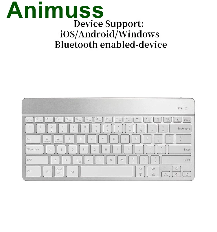 Animuss Portable slim wireless keyboard for Macbook, tablet pc Laptop wireless keyboard Animuss Portable slim wireless keyboard for Macbook, tablet pc Laptop wireless keyboard