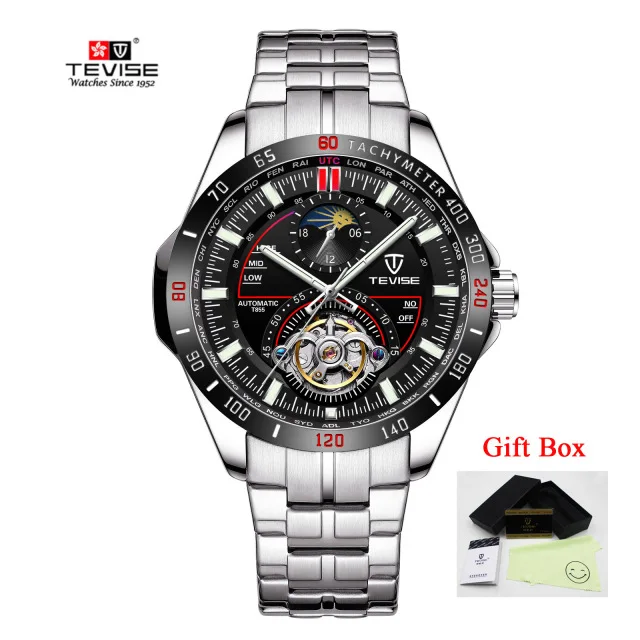 

Tevise Men's Automatic Mechanical Watches Waterproof Watch Men Top Brand Male Sport Self Winding Wristwatch Relogio Masculino