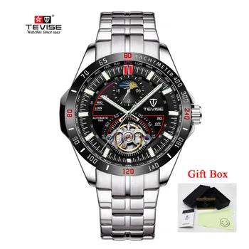 

Tevise Men's Automatic Mechanical Watches Waterproof Watch Men Top Brand Male Sport Self Winding Wristwatch Relogio Masculino