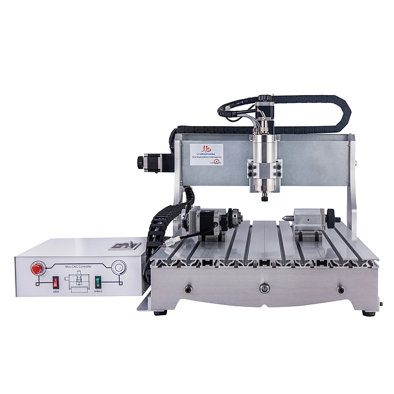 

USB Mach3 control wood carving 6040 1.5KW 4 axis Milling CNC Router Engraver Machine