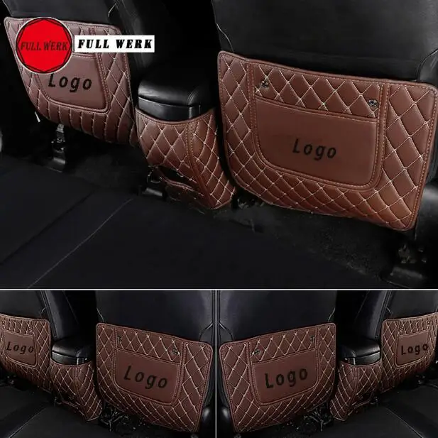 Набор из 3 шт. PU автомобильное сиденье на заднюю часть Анти Удар коврик подлокотник защитная подушка для Toyota RAV4- аксессуары для интерьера - Название цвета: Красный
