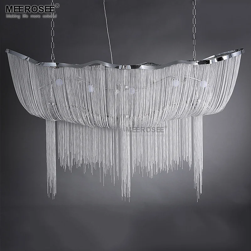

Aluminum Chain Pendant Lights Fixture Vintage Empire Luminaire Suspendu French Chain Hanglamp Lustres Luminaria For Living Room