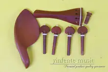 1 компл. новый высокое качество палисандр частей скрипки 4/4, chinrest, колышки, струнодержатель, шпиль