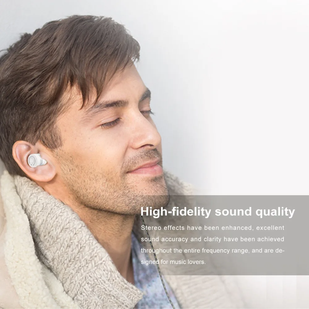 AKASO наушники вкладыши гарнитура мини True Twins беспроводные Bluetooth стерео SL147 низкие