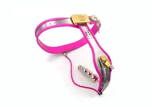 Sex Tools For Sale 2pcs/set T-type female chastity belt fetish bdsm bondage set Metal Chastity Device sex toys adults for women.