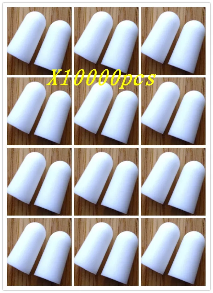 

10000 Pcs White Soft Foam Anti-noise Noise Reduction Earplug Ear Plug for Travel Sleep Rest Hearing Protection# FUK001