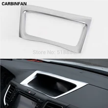 Подходит для HONDA 2012 2013 CR-V CRV DASH NAVI Панель хромированная накладка рамка украшение объемное формование аксессуары наклейка
