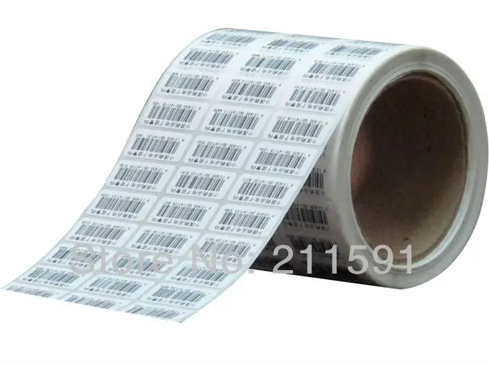 custom barcode label, barcode stickers roll, avery waterproof barcode labels, 20000pcs/lot on ...