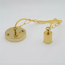 E27/E26 потолочный розовая цепочка подвесной светильник медный держатель света подвесная штепсельная розетка фитинг 110 V-220 V Светодиодные лампы светодиодные лампы