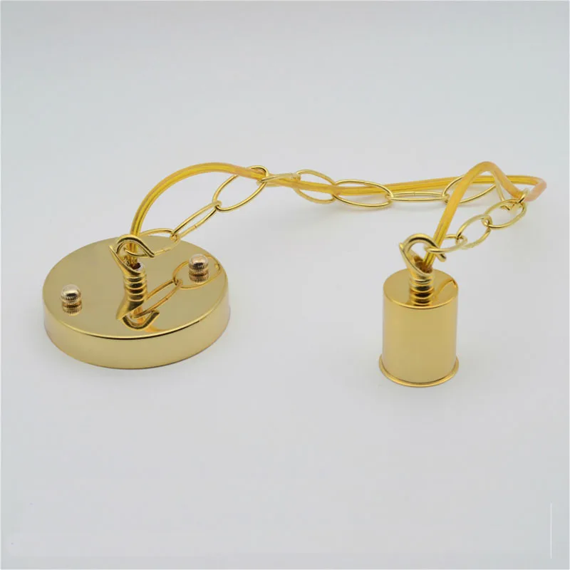 

E27/E26 Ceiling Rose Chain Pendant Lamp Copper Holder Light Hanging Socket Fitting 110V-220V Lamp Bases