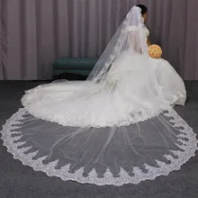 Sparkling Sequined Lace 3*3 Long Bridal Veil One Layer 3 Meters Cathedral Wedding Veil with Comb Custom Made Bride Veils Sparkling Sequined Lace 3*3 Long Bridal Veil One Layer 3 Meters Cathedral Wedding Veil with Comb Custom Made Bride Veils