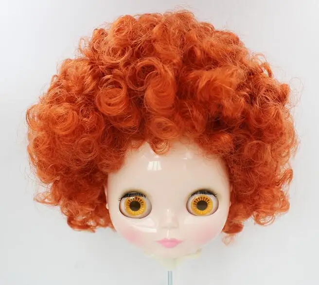 Обнаженная кукла Blyth, Имбирные короткие вьющиеся волосы