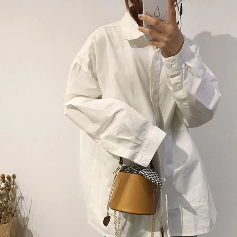

Women Fashion Cute Small Sling Shoulder Bucket Bag Women Handbags Hand Bags PU Messenger Crossbody Chain Bag For Lady Female
