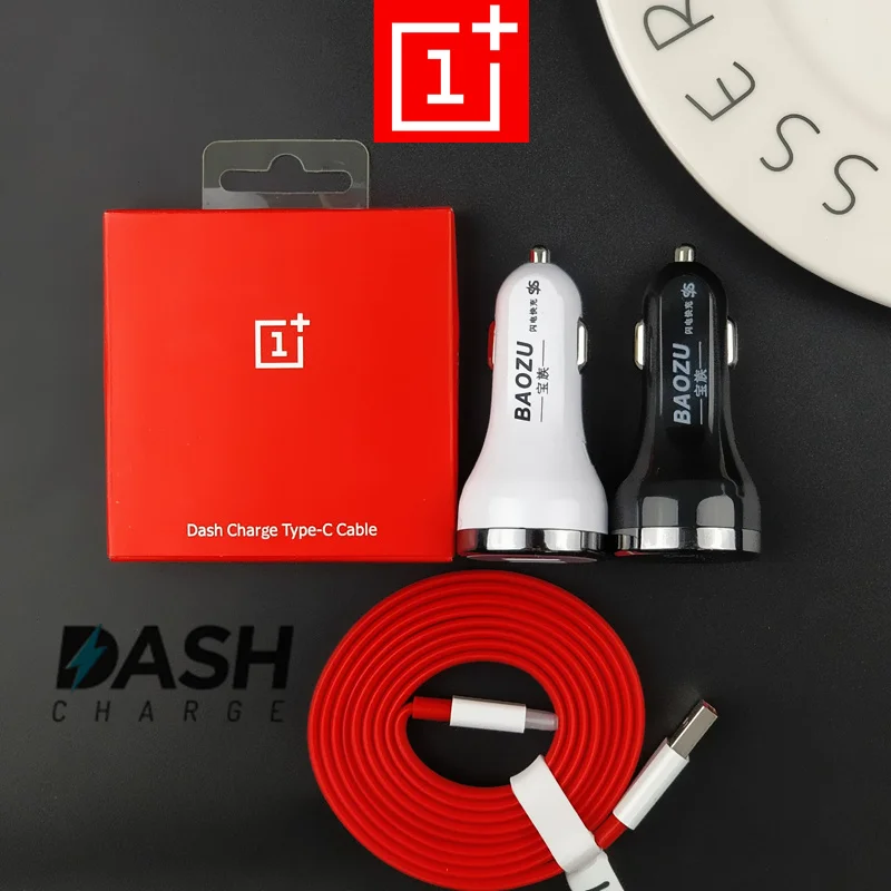 

DASH Car charger 5V/4A Dual USB Ports Quick Fast Car Charger Oneplus 6 dash Charge cable For One Plus 5t 5 3 3t mobile phones
