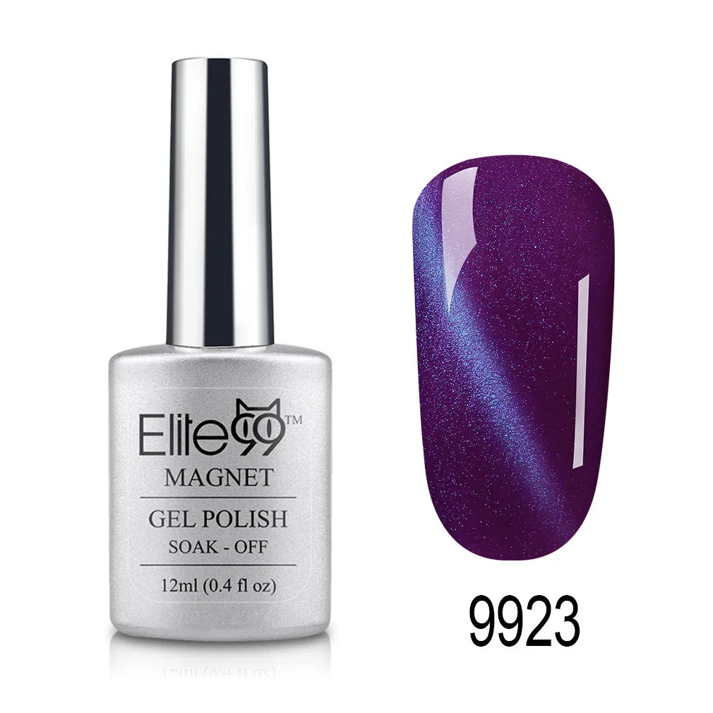 Elite99 12ml Cat Eye Gel Nail Polish Soak Off Magnetic UV Gel Varnish Nail Art Manicure Gel Semi Permanent 3D Effect Gel Lacquer