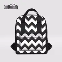 Dispalang Casual Travel Rucksack Women Laptop Backpacks Striped Multifunction Tote Square Backpack Mummy Maternity Nappy Bag