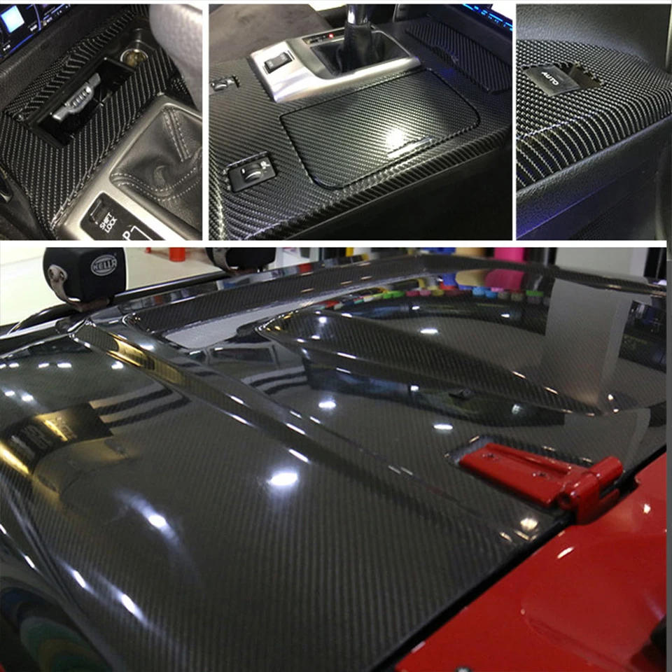 ZDPARTS 20*152 см автомобильный Стайлинг 5D углеродное волокно виниловые наклейки для