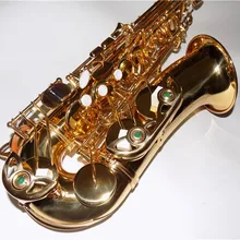 Eb Саксофон альт желтый латунный Саксофон альт золотой лак с пеной чехол Музыкальные инструменты профессиональный