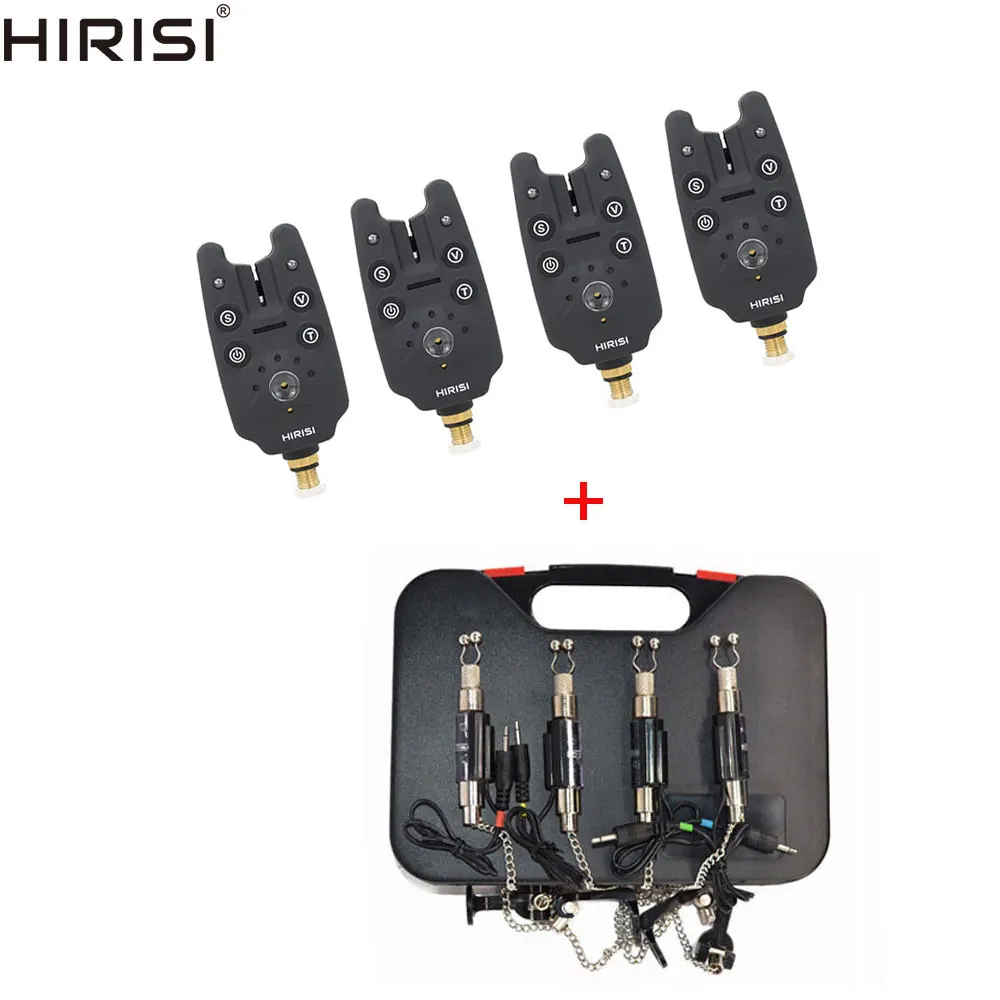 

4+4 Carp Fishing Tackle Set Fishing Bite Alarms with Fishing Chain Swingers Rubber Finished Carp