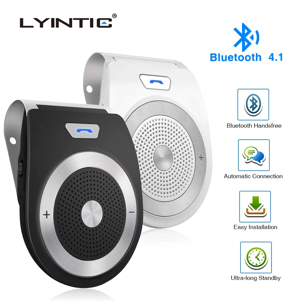 Автомобильный комплект громкой связи Bluetooth беспроводной динамик телефон мини